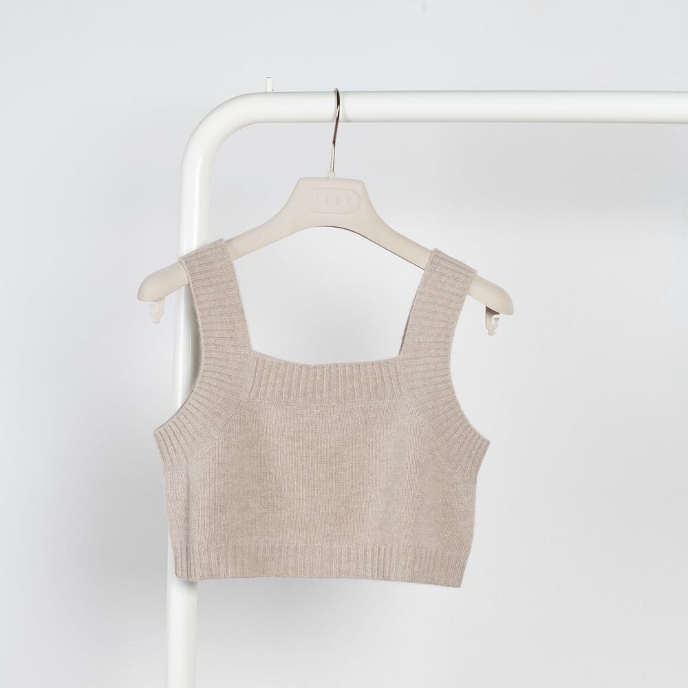 Lisa Yang Cashmere Sleeveless Crop Top/Bralette - M/L - NWT
